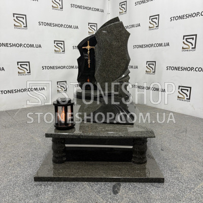 Одинарний пам'ятник з фігурною стелою-крилом — модель ОК-23