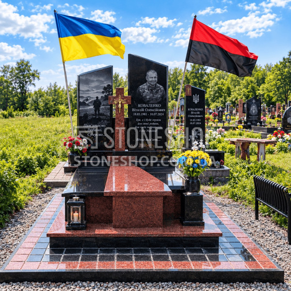Подвійний пам'ятник Героям з червоним хрестом — модель Т-37